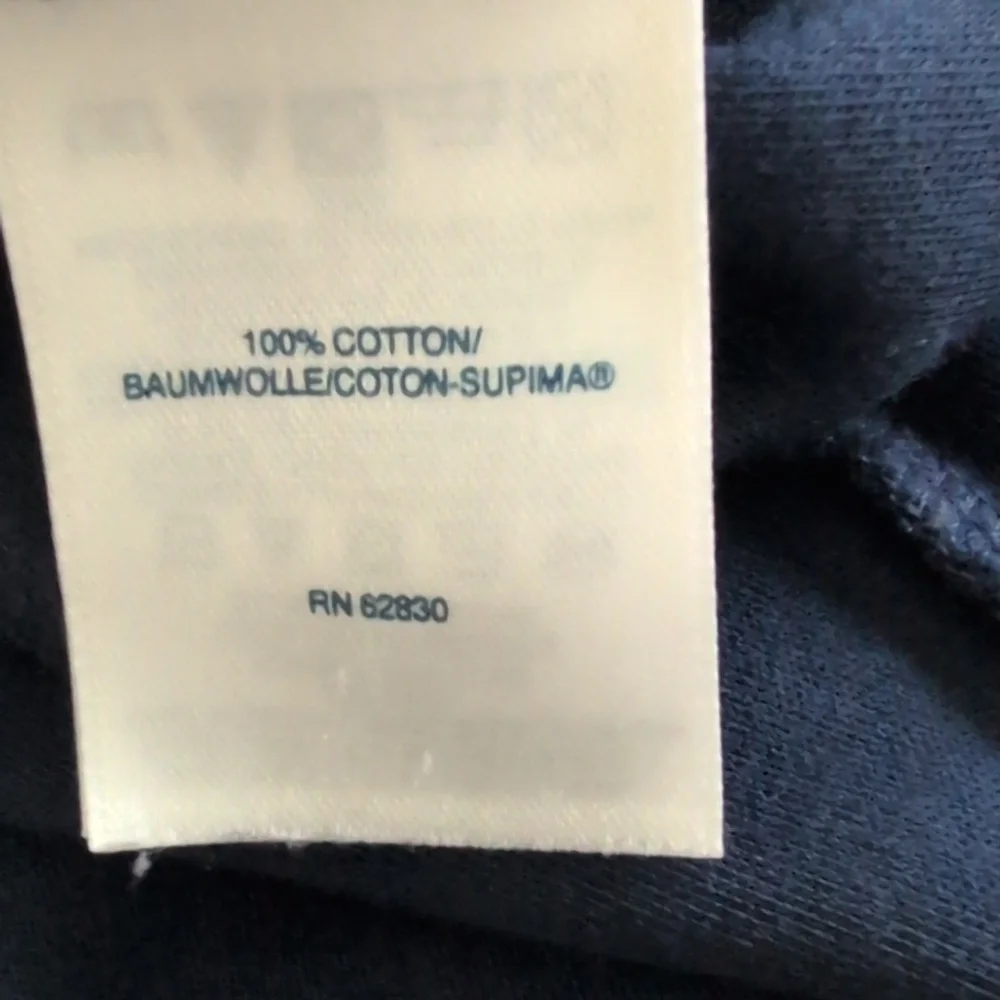 Lands' End Navy Long Women's Robe with Tie Waist - Picture 4 of 5